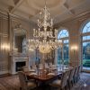 Hollywood Brush 39 light Silver Chandelier