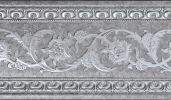 Grey with Silver Chair Rail 92 inch