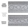 Grey with Silver Chair Rail 92 inch