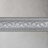 Grey with Silver Chair Rail 92 inch