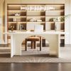 Modern Extra Large Executive Home Office Computer Desk in White
