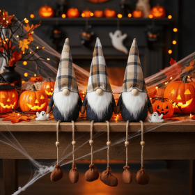 3PCS Set Christmas Gnomes Decorations Harvest & Thanksgiving Home Table Ornaments, Cute Holiday Decorations for Party Gifts