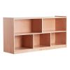 VEVOR Cubby Mobile Tray Storage Cabinet, 5-Compartment Cubby Storage Shelf, Cubby Storage Cabinet 2-shelf, Classroom Cubbies