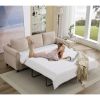 [NEW ARRIVED] [VIDEO PROVIDED] 81.5" 2-in-1 Queen Convertible Sleeper Sofa Bed, Pull Out Couch Bed,3 seater sofa bed,with 3.35" Memory Foam Mattress