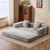 Floor Couch,Compression Sofa,Convertible Floor Sofa Bed-with Pillow Back Support Armrest,Comfy Futon Couch Lounge Sleeper Bed,Chenille fabric