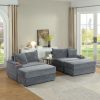 sofa With 2 toss pillows and a ottoman ,Comfy Sofa- Deep Seat Couch for Living Room