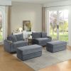 sofa With 2 toss pillows and a ottoman ,Comfy Sofa- Deep Seat Couch for Living Room