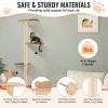 VEVOR 4 Tiers Cat Tree, Cat Wall Furniture Set with 4 Jumping Boards, Wall-Mounted Cat Floating Shelf up to 40 lbs
