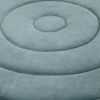 Vivienne - Round Pouf - Turquoise