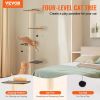 VEVOR 4 Tiers Cat Tree, Cat Wall Furniture Set with 4 Jumping Boards, Wall-Mounted Cat Floating Shelf up to 40 lbs