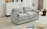 68.1" Cozy Upholstered Loveseat Sofa Oversized Comfy Comfy Cloud Sofa Double Cushion Loveseat Sofa Plush Cushion Sofa Couch for Living Room,Light Grey