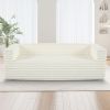89" Modern Corduroy Couch, 3 Seats Plush Sofa with Squared Arm,Luxury Comfy Seat Super Soft Couches for Living Room,Small Space,Office,Apartment