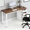 Computer desk with storage space, modern desk, writing desk, home office desk