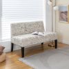 Living Room Wooden Leg Armless Loveseat Sofa