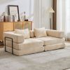 Compression Sofa,Convertible Floor Sofa Bed with Fixed-Shape Frame, Boneless Modular Sectional Sofa,No Assembly Required,Chenille fabric
