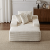 Double Chaise Lounge Chair Indoor,Oversized Upholstered Sleeper Cloud Couch,Deep Seat Luxury Sofa Bed,Sectional Sofa Chaise Love-seat