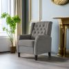 Redde Boo New Design Classic Dark Gray Waterproof Fabric Living Room Pull Button Sofa