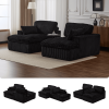Double Chaise Lounge Chair Indoor,Oversized Upholstered Sleeper Cloud Couch,Deep Seat Luxury Sofa Bed,Sectional Sofa Chaise Love-seat