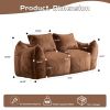 MAXYOYO Giant Bean Bag Chair for Adults, Ultra Soft Fluffy Loveseat Bean Bag Sofa, Oversized Floor Sofa for Living Room Bedroom