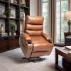21"seat width,large size Electric Power Lift Recliner Chair Sofa for Elderly, 8 point vibration Massage and lumber heat, Remote Control