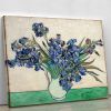 Irises in a vase Canvas Print or Poster
