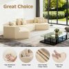 Extra Large Modular Compressed Sofa, 181.10 × 78.15 × 26.18-inch Oversized Sectional Couch, Vacuum Packed for Easy Shipping