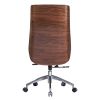 Genuine Leather Ergonomic Office Chair Boss Swivel Armless Seat Chair High Back