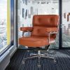 Genuine Leather Armchair EXECUTIVE CHAIR Office Chair Swivel Time Life Chair Adjustable Height