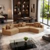 Extra Large Modular Compressed Sofa, 181.10 × 78.15 × 26.18-inch Oversized Sectional Couch, Vacuum Packed for Easy Shipping